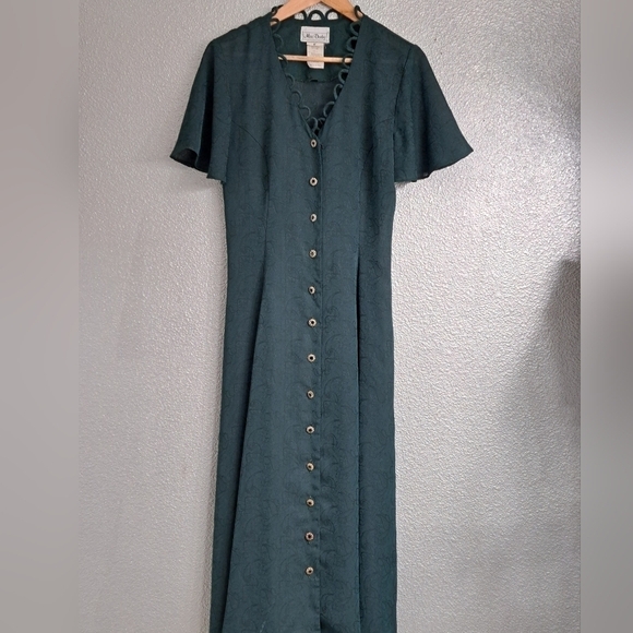 Miss Darby Emerald Green Midi Dress   Size 10 - Picture 10 of 15